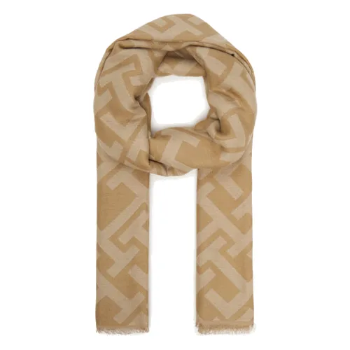 Tommy Hilfiger Szal Th Monogram Heavy Scarf AW0AW18051 Beżowy
