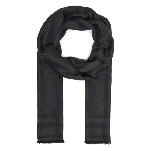 Tommy Hilfiger Szal Th Monogram Scarf AW0AW18273 Czarny