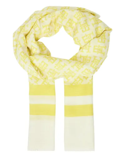 Tommy Hilfiger Szalik Beach Summer Mono Scarf AW0AW16030 Żółty