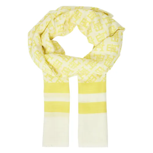 Tommy Hilfiger Szalik Beach Summer Mono Scarf AW0AW16030 Żółty