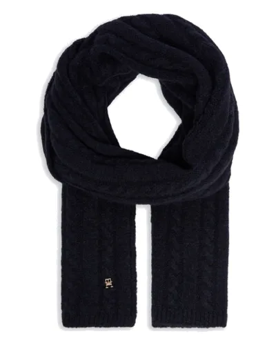 Tommy Hilfiger Szalik Timeless AW0AW16990 Granatowy
