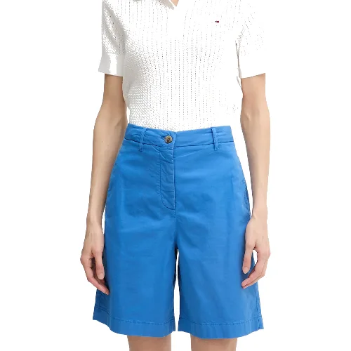 Tommy Hilfiger szorty chino damskie z bawełną