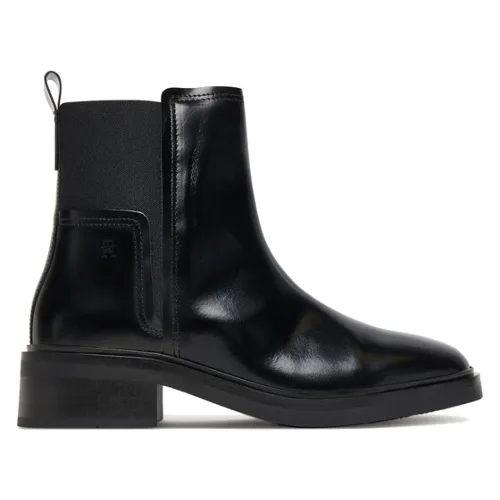 Tommy Hilfiger Sztyblety Minimal Abrasivato FW0FW08764 Czarny