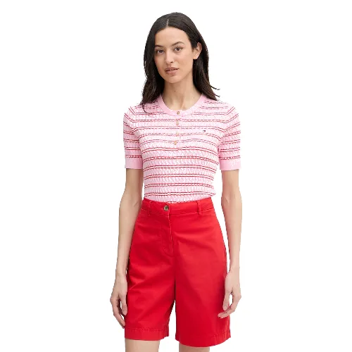 Tommy Hilfiger T-shirt swetrowy damski bawełniany