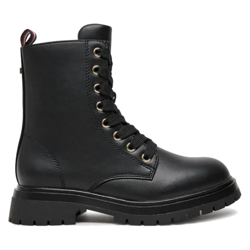 Tommy Hilfiger Trapery Lace-Up Bootie T3A5-33569-1351 M Czarny