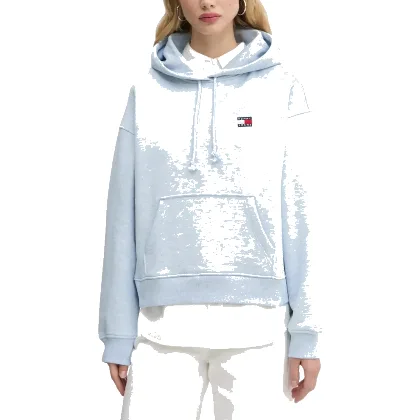 TOMMY JEANS Błękitna damska bluza z kapturem