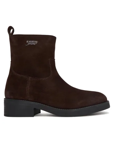 Tommy Jeans Botki Chelsea Boots EN0EN03078 Brązowy ciemny