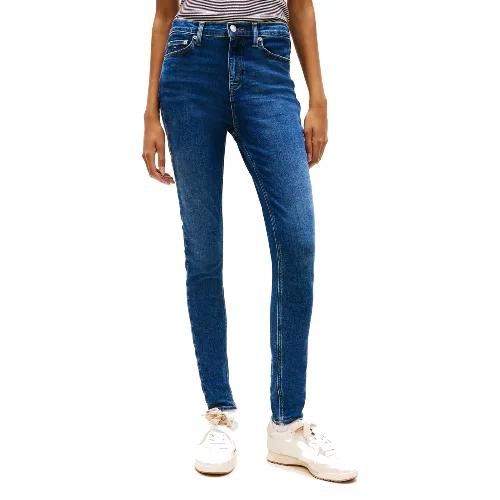 Tommy Jeans Dżinsy skinny - Nora Kobiety Bawełna niebieski, 27-30