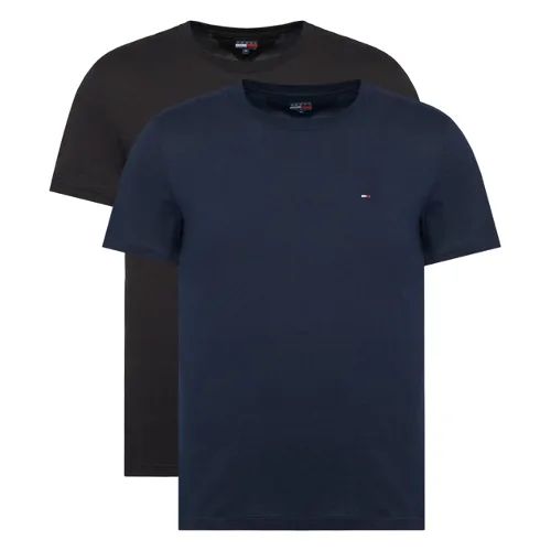 Tommy Jeans Komplet t-shirtów DM0DM20687 Granatowy Slim Fit