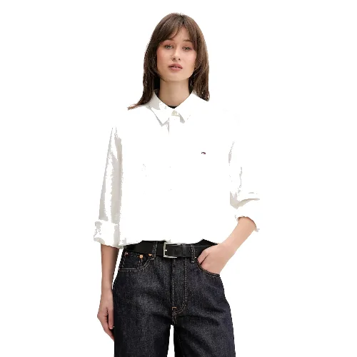 Tommy Jeans koszula damska z lnem
