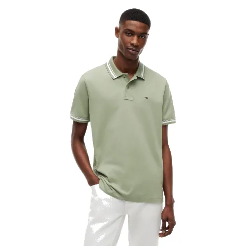 Tommy Jeans koszulka polo Mężczyźni Bawełna (100%) zielony