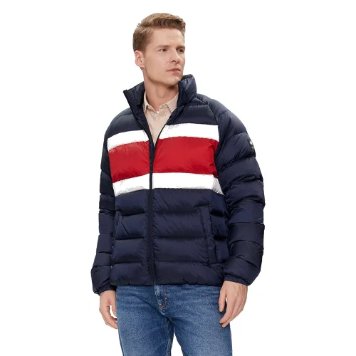 Tommy Jeans Kurtka puchowa DM0DM18012 Granatowy Regular Fit