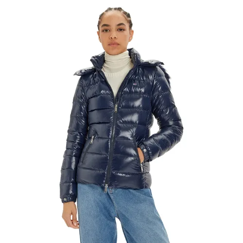 Tommy Jeans Kurtka puchowa DW0DW19926 Granatowy Regular Fit