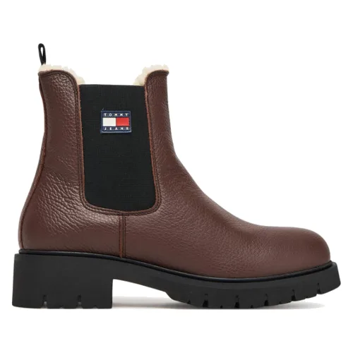 Tommy Jeans Sztyblety Tjw Chelsea Boot Wl EN0EN02826 Brązowy