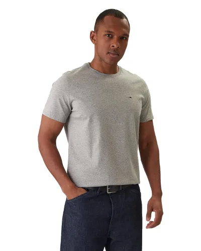 Tommy Jeans T-Shirt DM0DM04411 Szary Slim Fit
