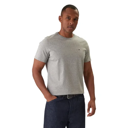 Tommy Jeans T-Shirt DM0DM04411 Szary Slim Fit