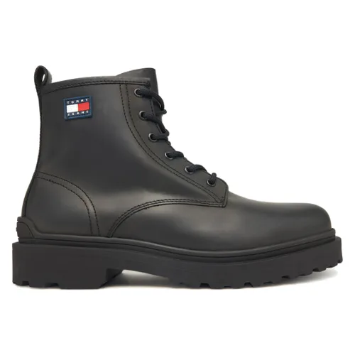 Tommy Jeans Trzewiki Tjm Lace Up Rubberized EM0EM01628 Czarny