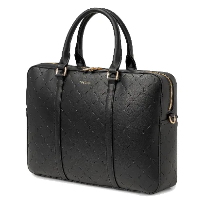 Torba na laptopa 15'6 cali czarny monogram