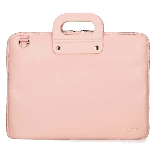 Torba na laptopa 15” z imitacji skóry różowa