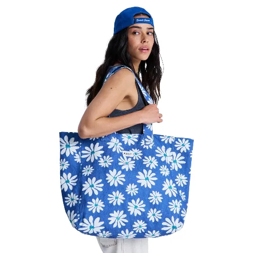 Torba typu tote dla Kobiety ANTI BAD VIBES Niebieski