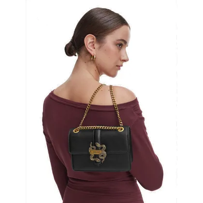 Torebka Just Cavalli Iconic Snakes 81RA4BA3 ZSA89 Czarny