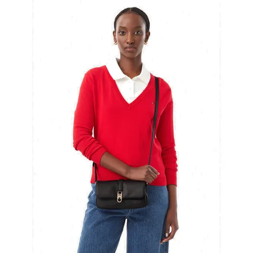 Torebka Tommy Hilfiger Th Libre Mini Crossover AW0AW19198 Czarny