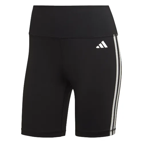 Training Essentials 3-Stripes High-Waisted Short Leggings