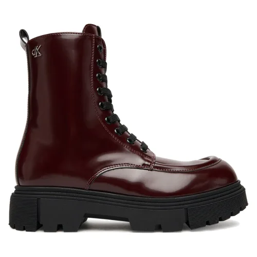 Trapery Calvin Klein Tronchetto Allacciato V4A5-83132-1453 Bordowy