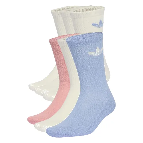 Trefoil Cushion Crew Socks 6 Pairs