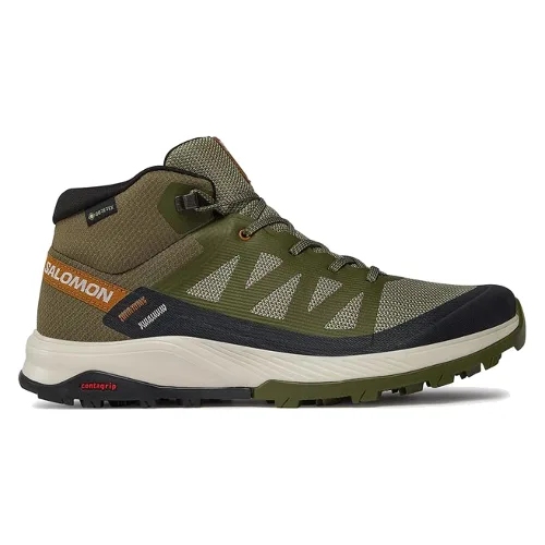 Trekkingi Salomon Outrise Mid GORE-TEX L47143600 Khaki