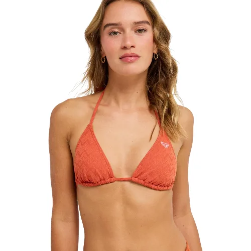 Trójkątny stanik bikini dla Kobiety CURRENT COOLNESS TIKI TRI Pomarańczowy