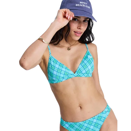 Trójkątny stanik bikini dla Kobiety PRINTED ESSENTIALS Zielony