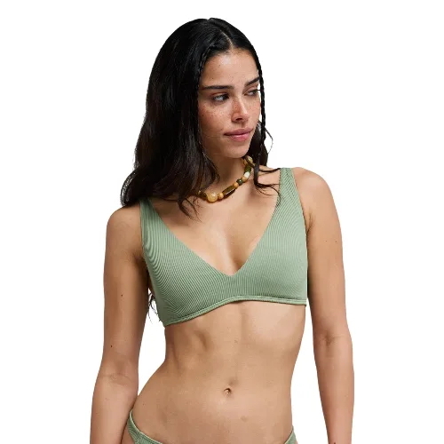 Trójkątny stanik bikini dla Kobiety ROXY LOVE Zielony