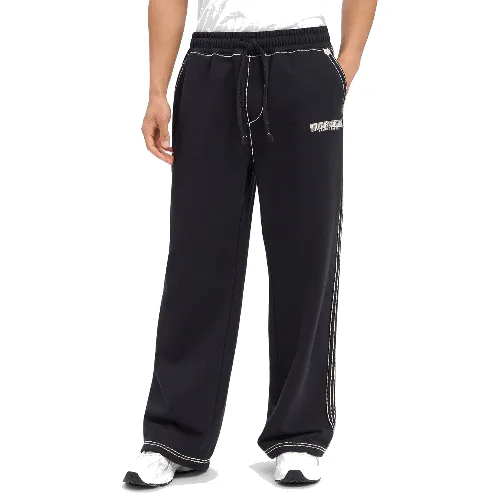 True Religion spodnie do biegania Mężczyźni czarny