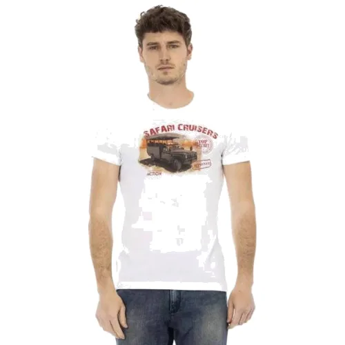TRUSSARDI Action Mężczyźni Safari Cruisers T-shirt Biały 2AT02B001