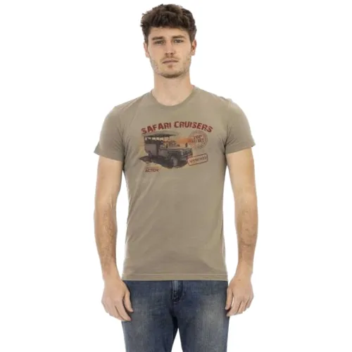 TRUSSARDI Action Mężczyźni Safari Cruisers T-shirt Zielony 2AT02B055