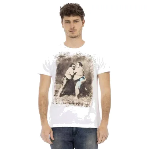 TRUSSARDI Action Mężczyźni Sumo T-shirt Biały 2AT07002