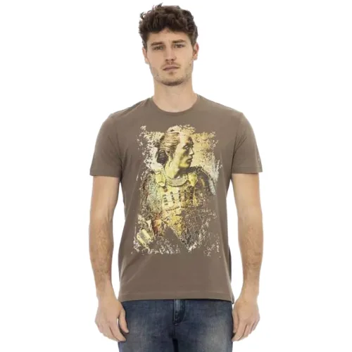 TRUSSARDI Action Mężczyźni T-shirt Brązowy 2AT08F004