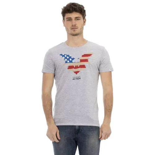 TRUSSARDI Action Mężczyźni USA T-shirt Szary 2AT02F013