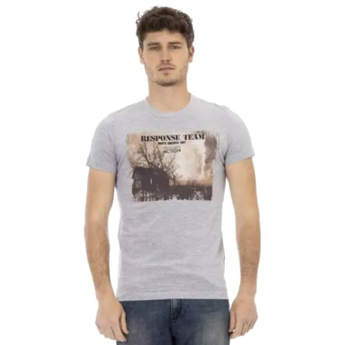 TRUSSARDI Action Mężczyźni Wild Side T-shirt Szary 2AT03D013