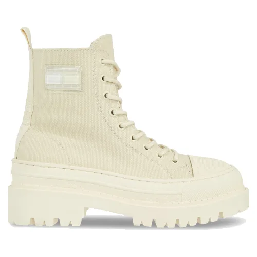 Trzewiki Tommy Jeans Tjw Foxing Canvas Boot EN0EN02216 Beżowy