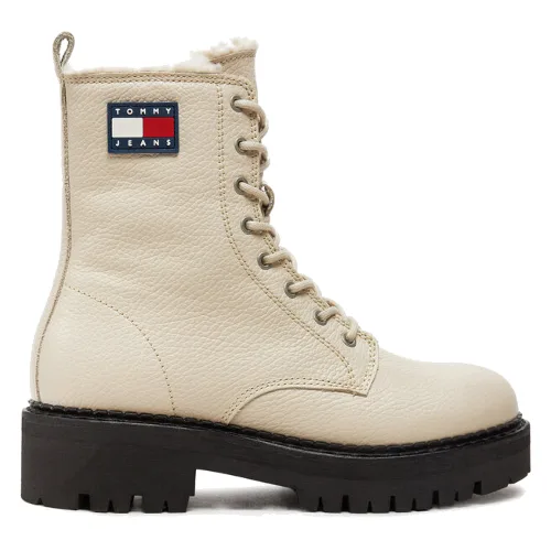 Trzewiki Tommy Jeans Tjw Urban Boot Tumbled EN0EN02317 Beżowy