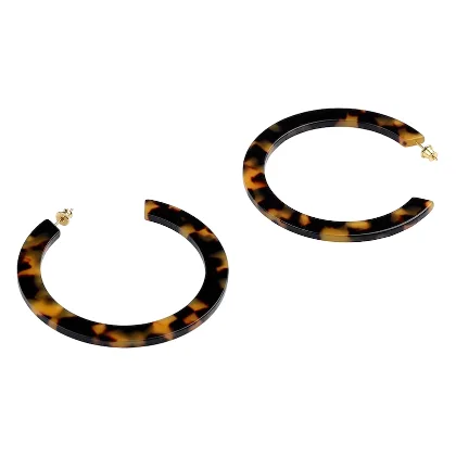 Turtle Story Large Hoops Kolczyki 1 ct