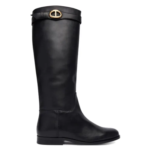 TWINSET Botki 252TCP19C Czarny