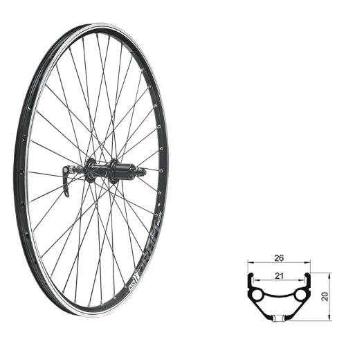 Tylne koło Kellys Draft V-Brake R 26"