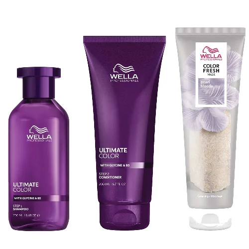 Ultimate Color Shampoo, Conditioner and Color Fresh Mask Bundle For all Coloured Hair - Pearl Blonde