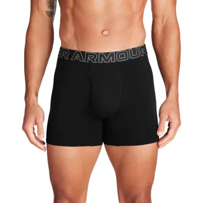 UNDER ARMOUR 3-Pak bokserki męskie UA Perf Cotton 6in czarne