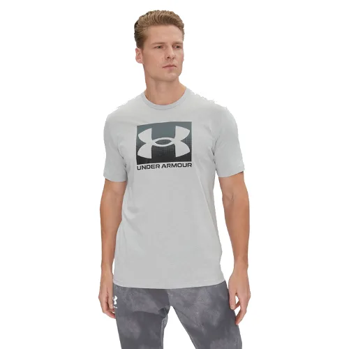 Under Armour T-Shirt Boxed Sports 1386793 Szary Loose Fit