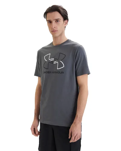 Under Armour T-Shirt Ua Gl Foundation Update Ss 1382915 Szary Loose Fit
