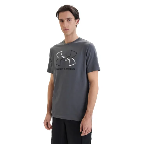Under Armour T-Shirt Ua Gl Foundation Update Ss 1382915 Szary Loose Fit